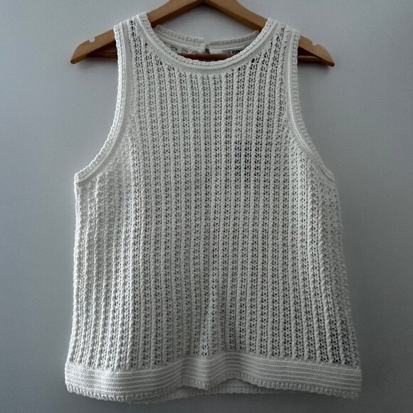 Ever New Bailee Crochet Racer Top NWT - Picture 12 of 15